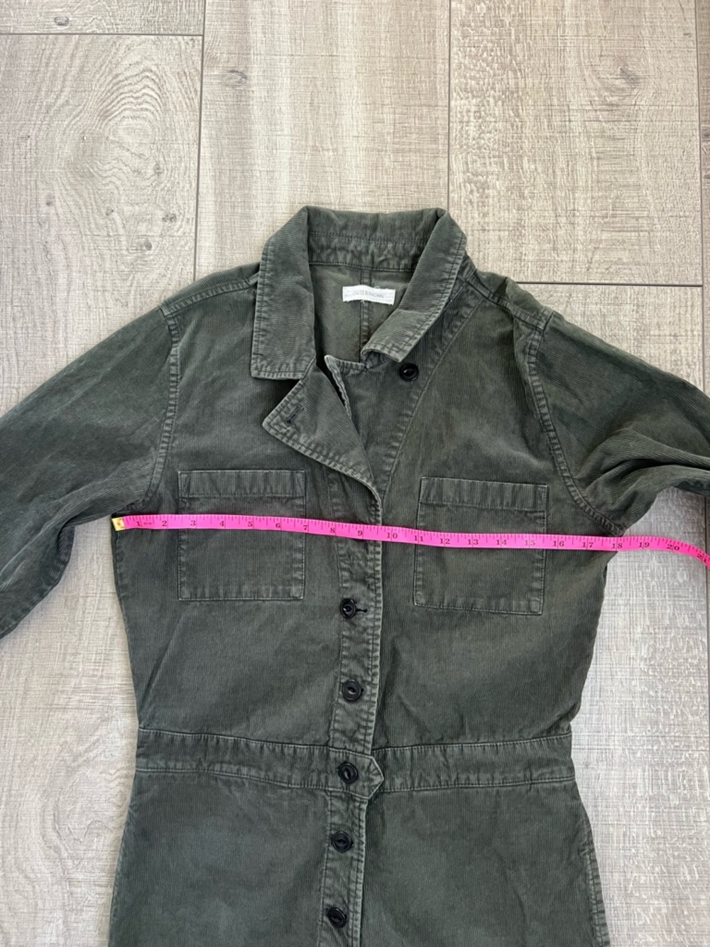 Outerknown Dark Olive Utility Jumpsuit - Picture 3 of 8